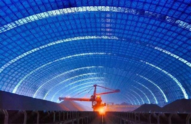 乐山亿优钢构工程师为您解析原料场封闭技术的特点和类型